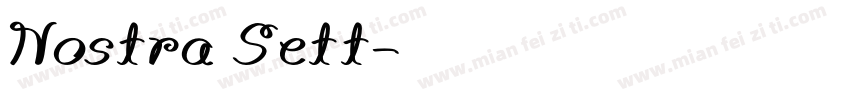 Nostra Sett字体转换